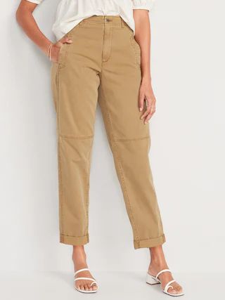 High-Waisted Slouchy Balloon Workwear Pants for Women | Old Navy (US)