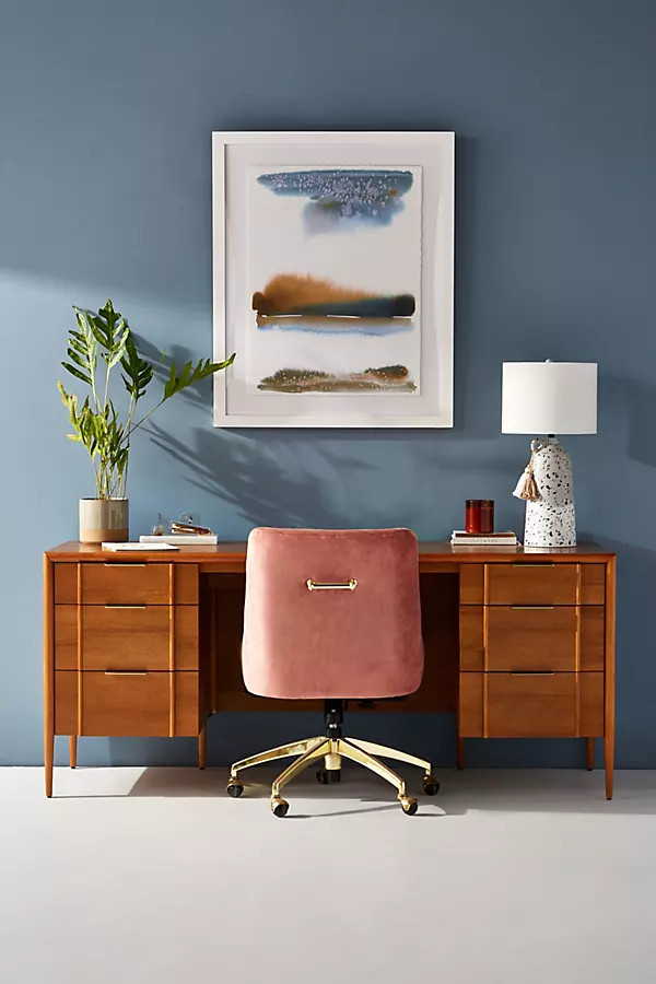 Quincy Wood Executive Desk | Anthropologie (US)