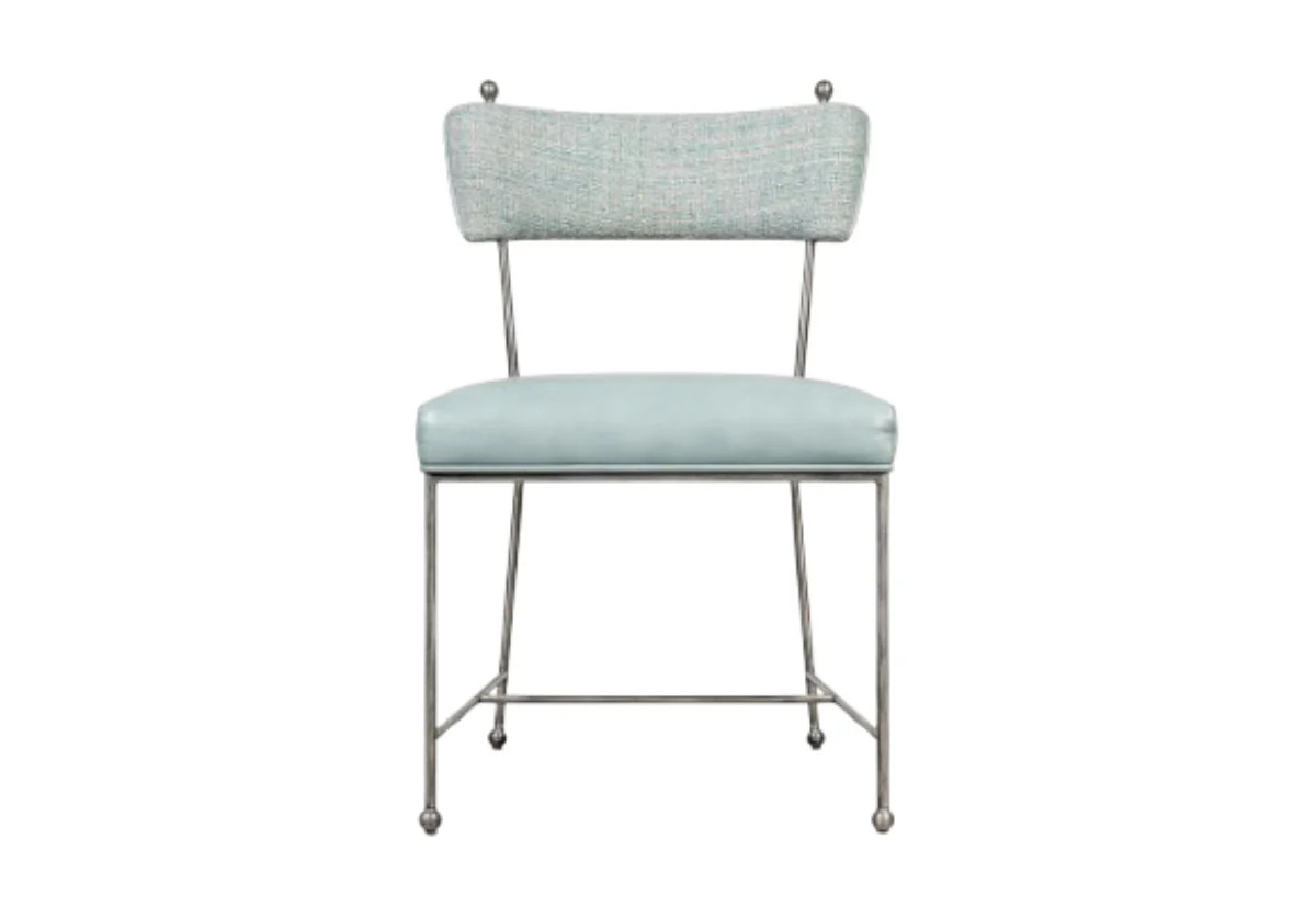 YVETTE CHAIR | Ocean Leather & Tweed | Alice Lane Home Collection