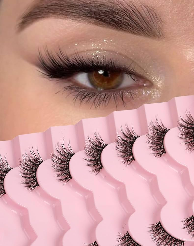 Half Eyelashes Cat Eye Lashes Wispy End False Eyelashes Corner Lashes Cat Eye Lashes 3/4 Lashes S... | Amazon (US)