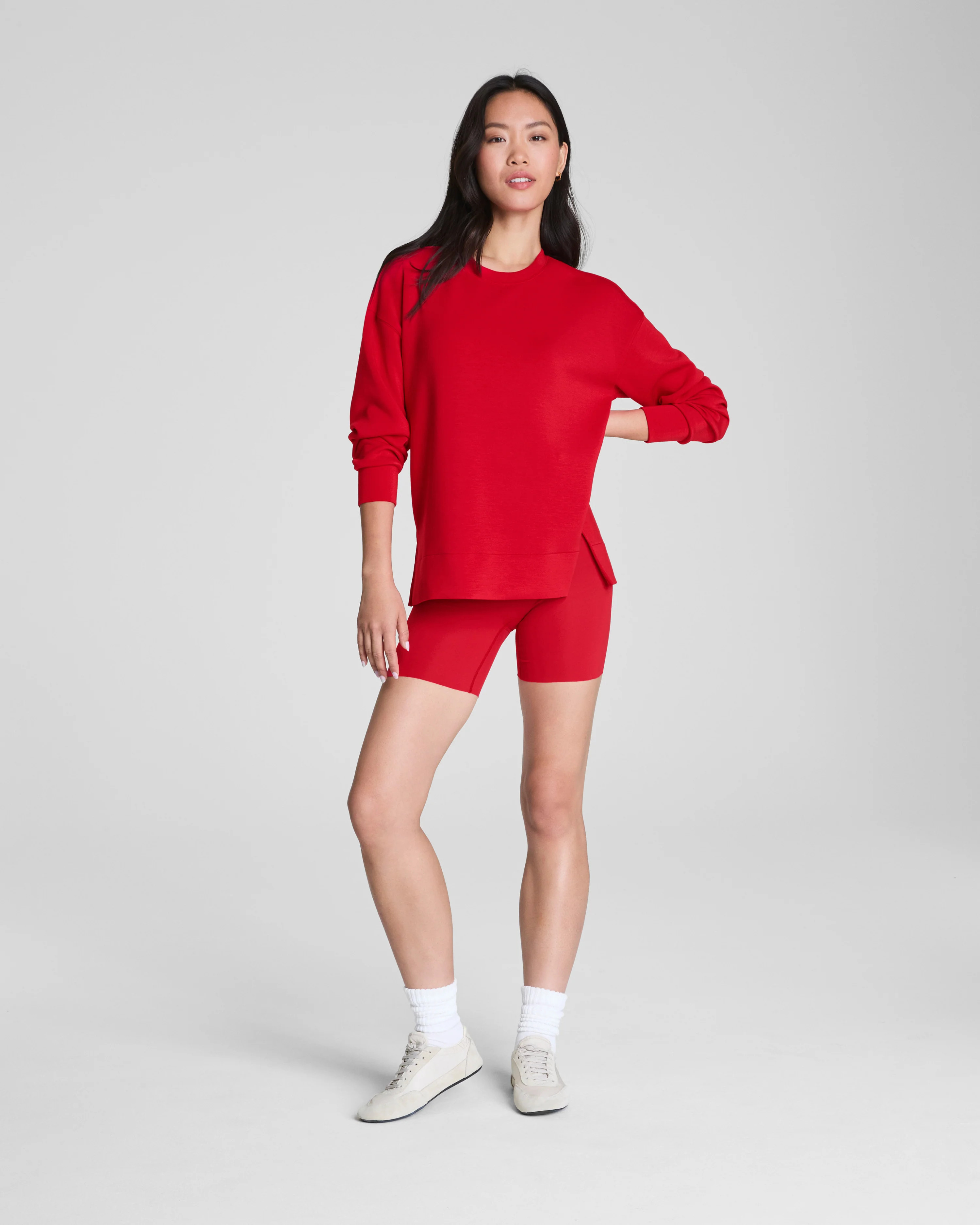 AirEssentials Crewneck Tunic with Booty Coverage | SPANX | Spanx Canada
