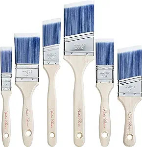 Bates- Paint Brushes, 6 Pack, Treated Wood Handle, Paint Brushes for Walls, Stain Brush, Wall Pai... | Amazon (US)
