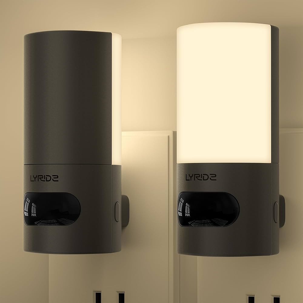 Lyridz Plug-in LED Rotatable Night Light with Motion Sensor, Dimmable Backlit Nightlight with 1-1... | Amazon (US)