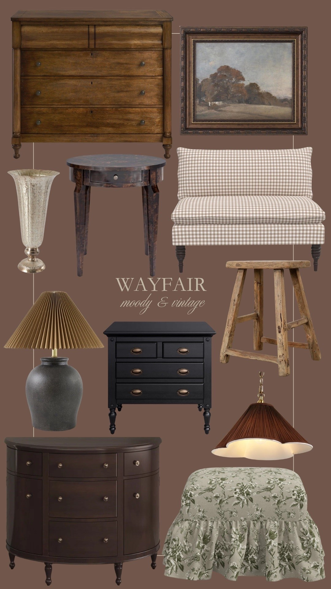 Moody and vintage furniture and decor from Wayfair 🖤

#LTKHome