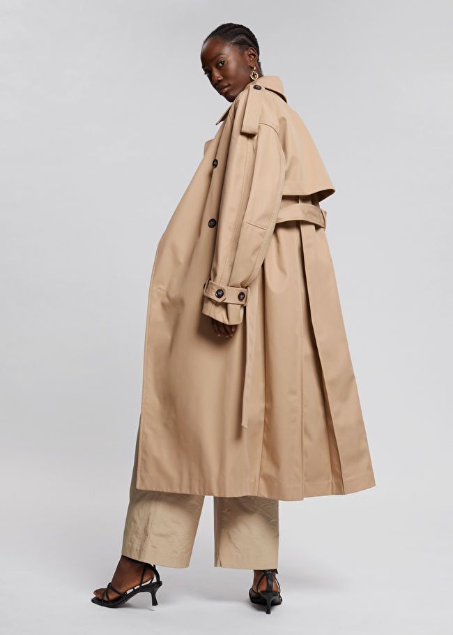 Oversized Wide Sleeve Trench Coat | & Other Stories US