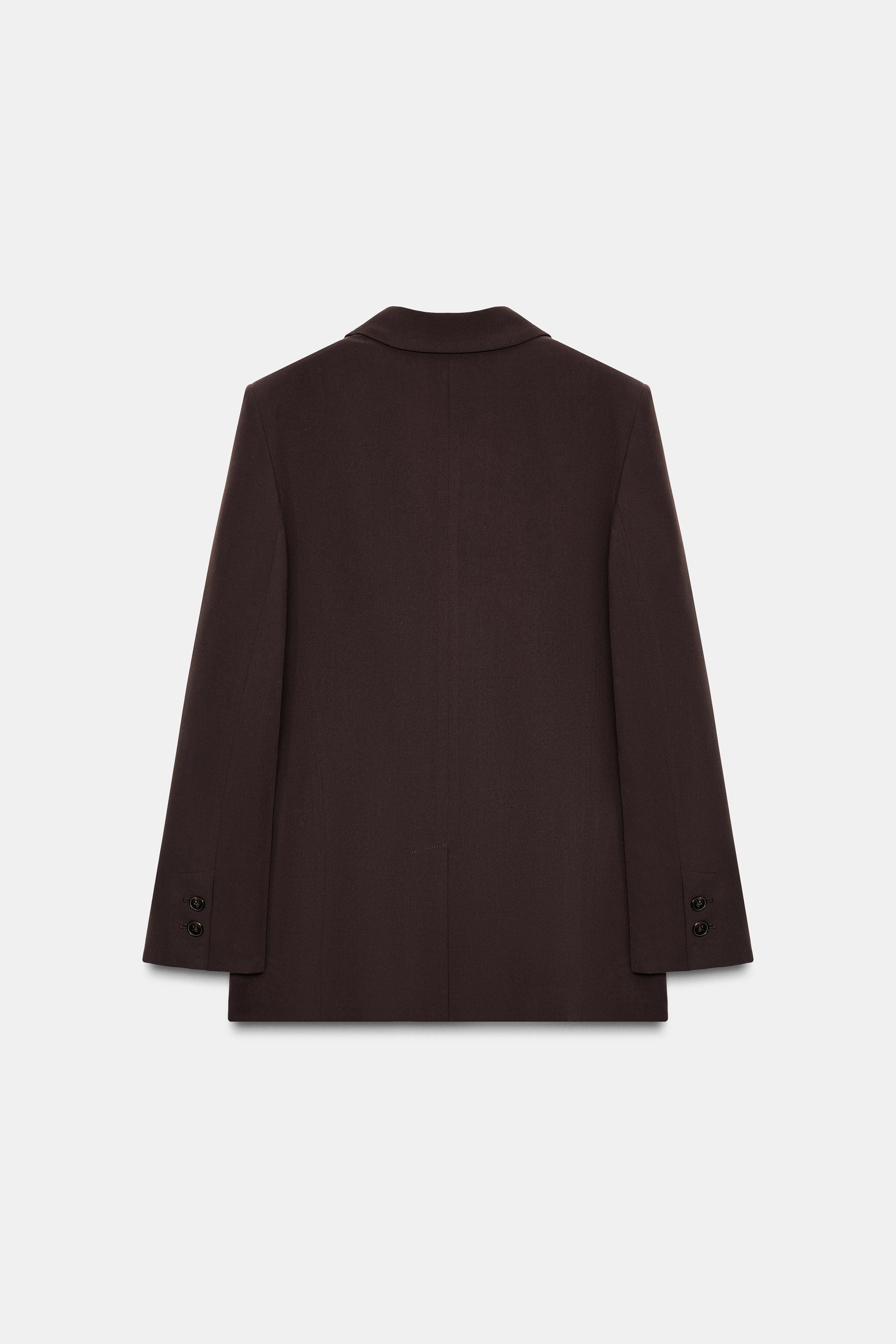 DOUBLE-BREASTED BLAZER WITH SHOULDER PADS | Zara UK