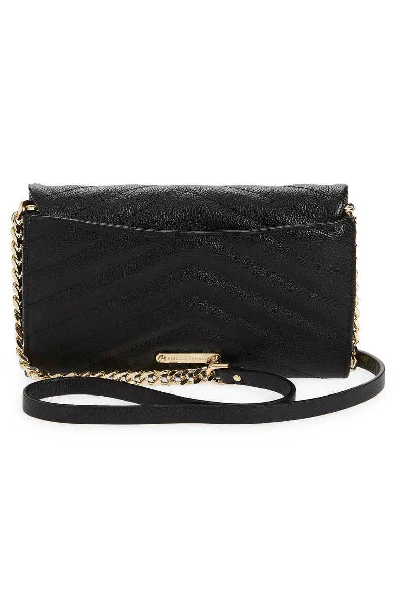 Edie Quilted Leather Wallet on a Chain | Nordstrom