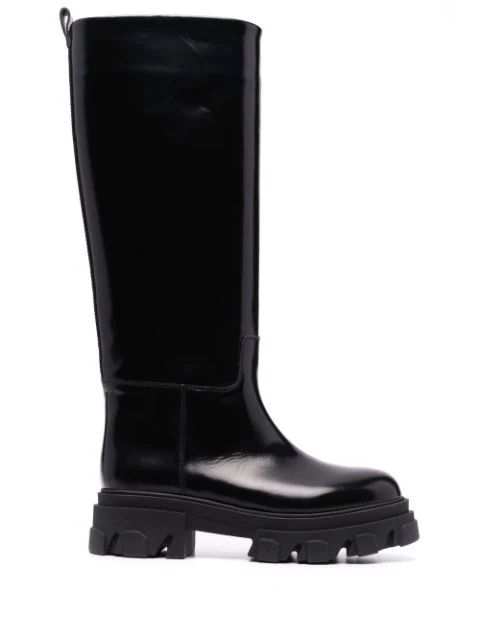 leather chunky-sole boots | Farfetch (UK)