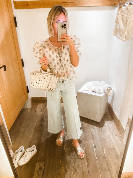 New arrivals, Spring outfit, Spring Style
Jeans/ pants run small. I’m in a 25 which is my larger denim size.  
Top runs TTS- in xs. It is cropped and comes with cami.

#LTKitbag #LTKstyletip #LTKshoecrush