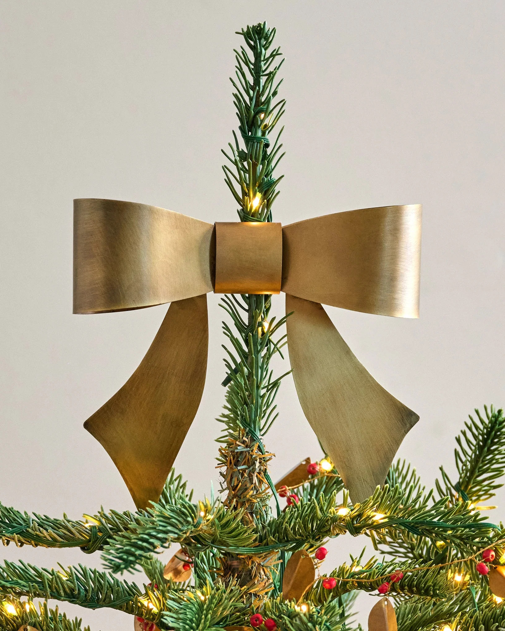 Clara Brass Bow Tree Topper | Magnolia