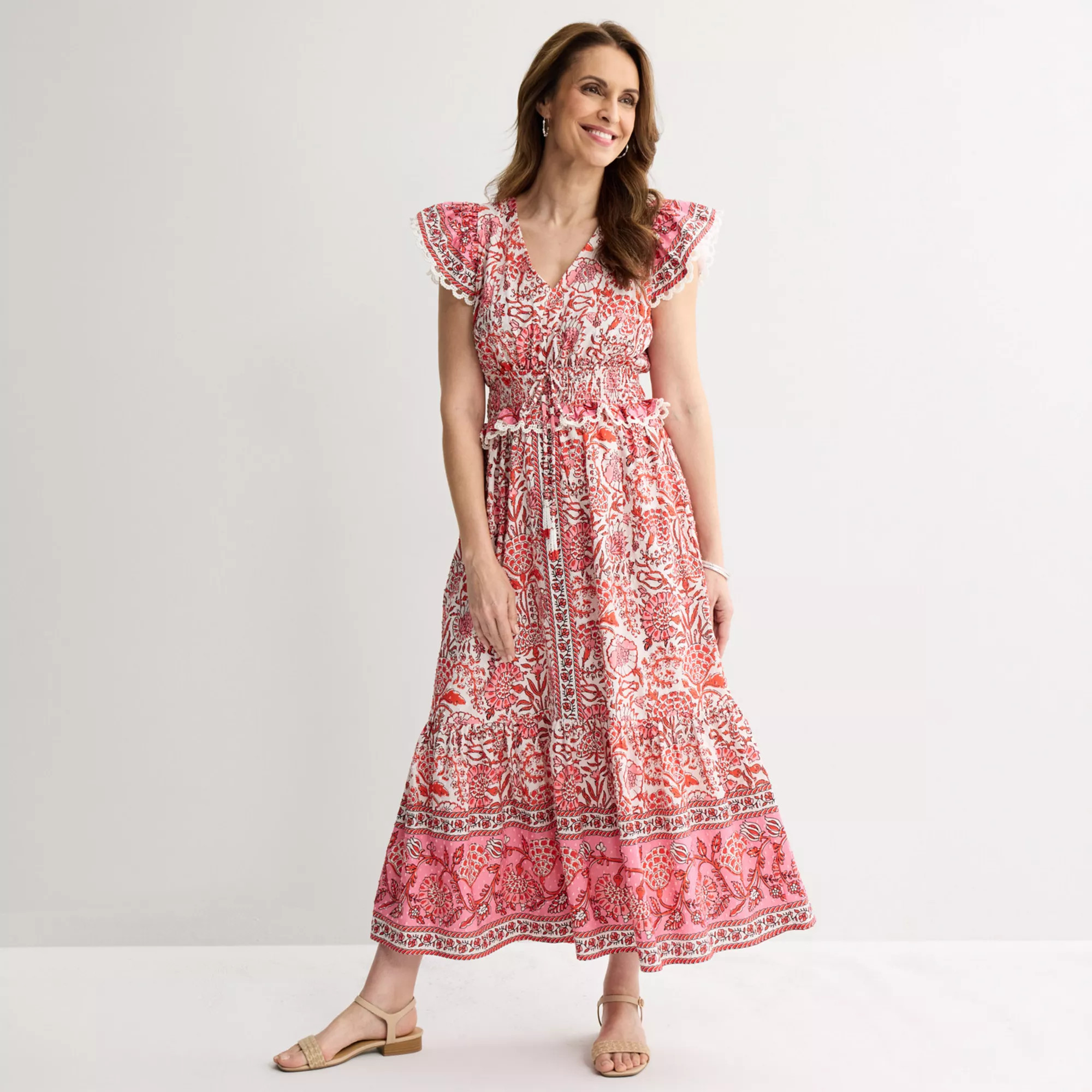 Women's Farmers Market V-Neck Midi Dress | Kohl's