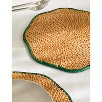 M&S Set of 2 Rattan Scallop Placemats Natural | Marks & Spencer (UK)