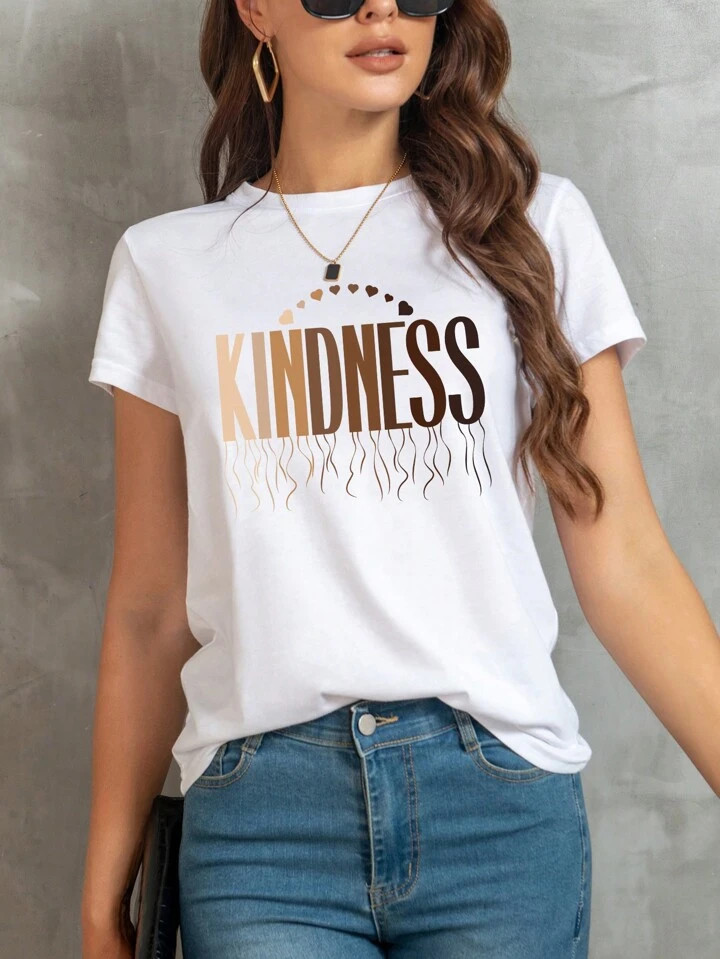 INAWLY Letter Graphic Tee | SHEIN