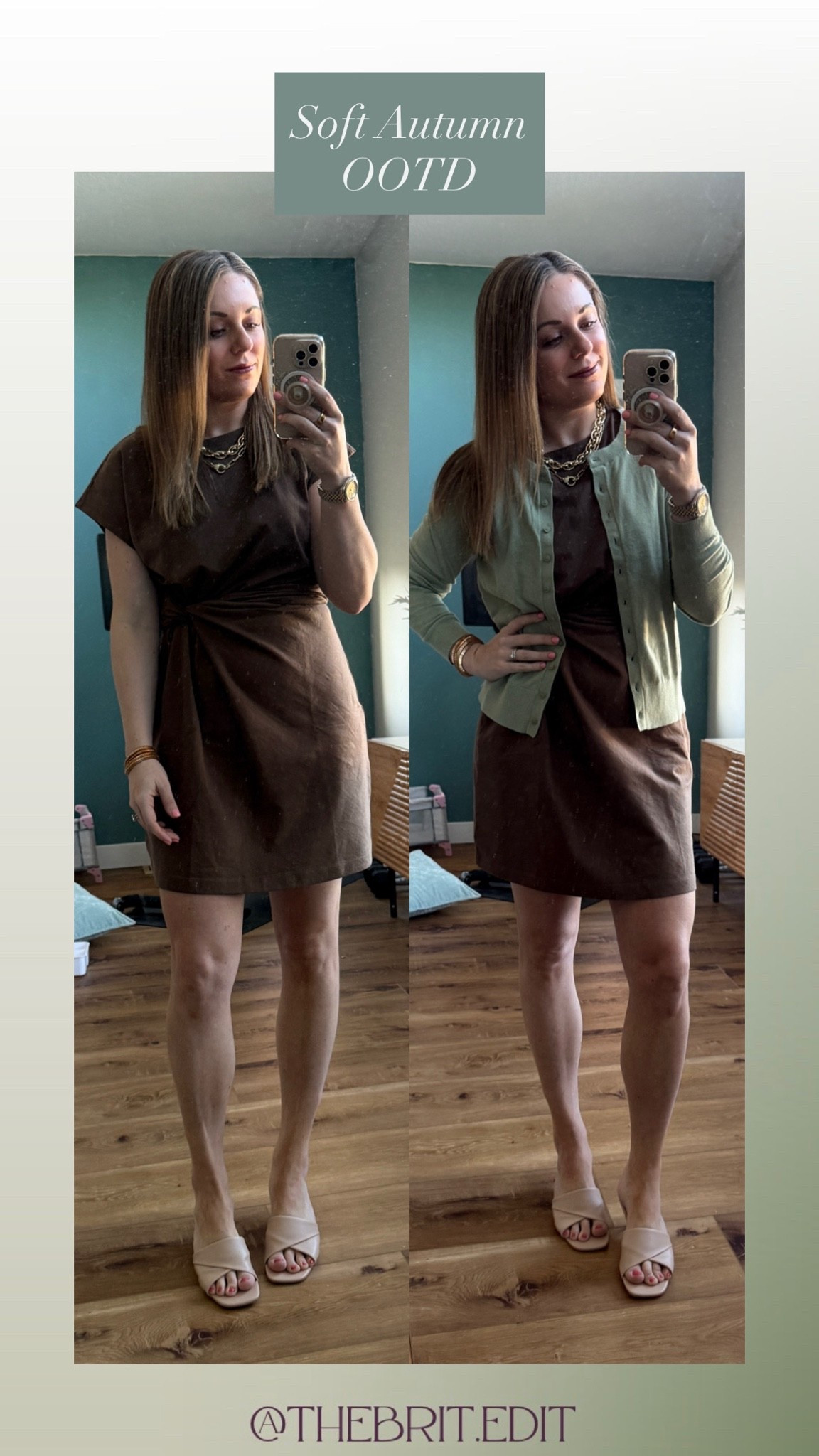 Soft Autumn OOTD (also works for true Autumn) ft Loft

Wearing medium in both dress and cardigan 
Colors: Joshua Tree Green & Cocoa Bliss

Shoes were gifted by @Fitory

#LTKootd #LTKmomlife