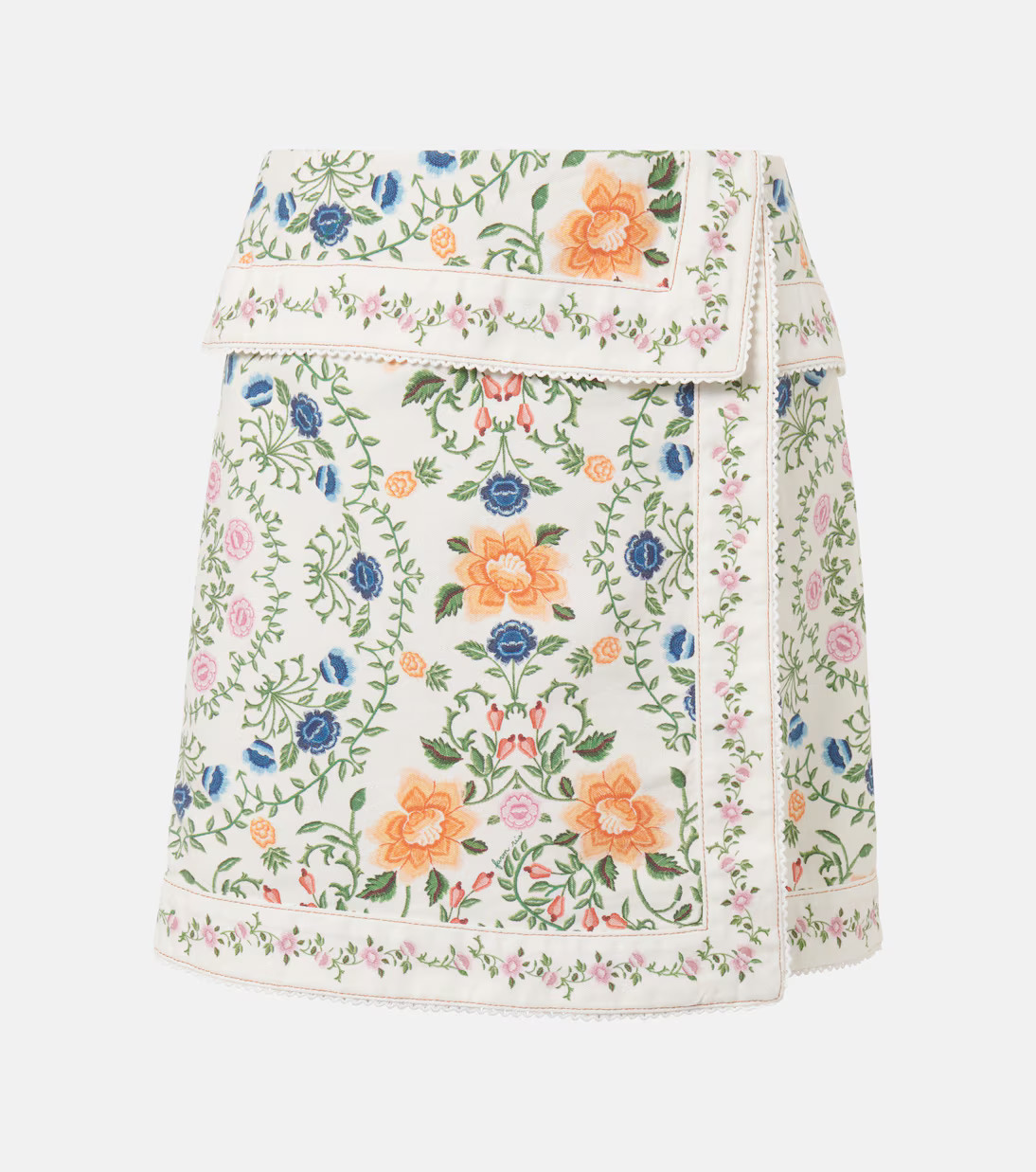 Folk Floral cotton miniskirt | Mytheresa (US/CA)