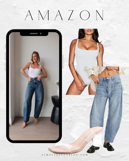 Amazon finds, look for less, Ballon jeans, barrel jeans, bodysuit

#LTKfindsunder100 #LTKfindsunder50