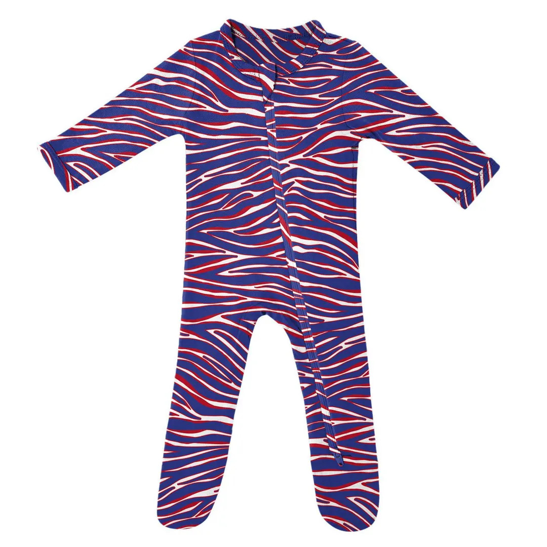 Buffalo Football Baby Footie Bamboo Sleeper - Etsy | Etsy (US)
