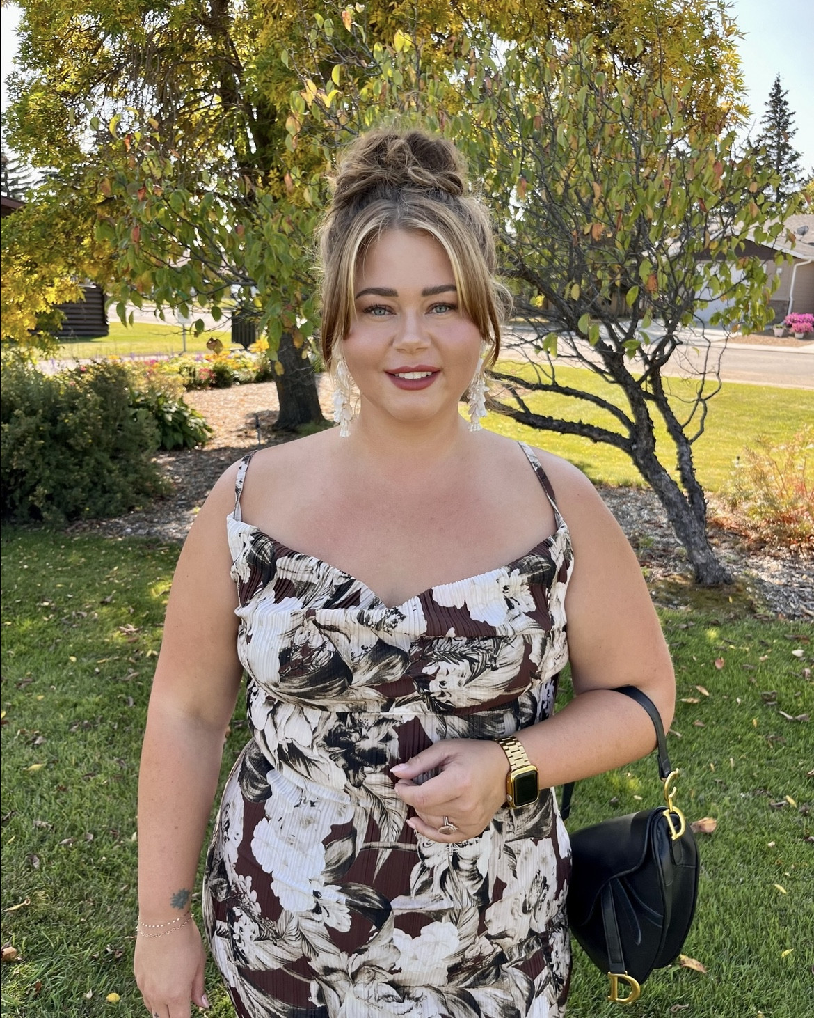 The perfect wedding guest dress!
I wore this in the fall and originally wore it in the brown from PLT.
I found the same dress on Amazon for less in 7 different colors!
With the plisse fabric and cowl neck it looks good on everyone.

I am wearing a XL and I usually wear a 14. 
#weddingguest

#LTKplussize #LTKwedding #LTKparties