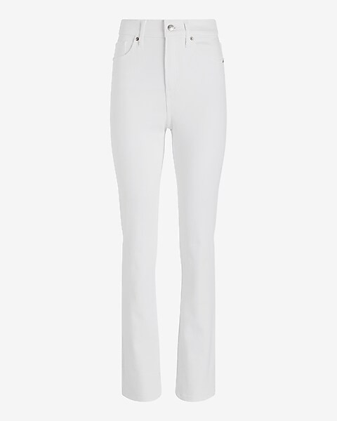 High Waisted White '90s Slim Jeans | Express