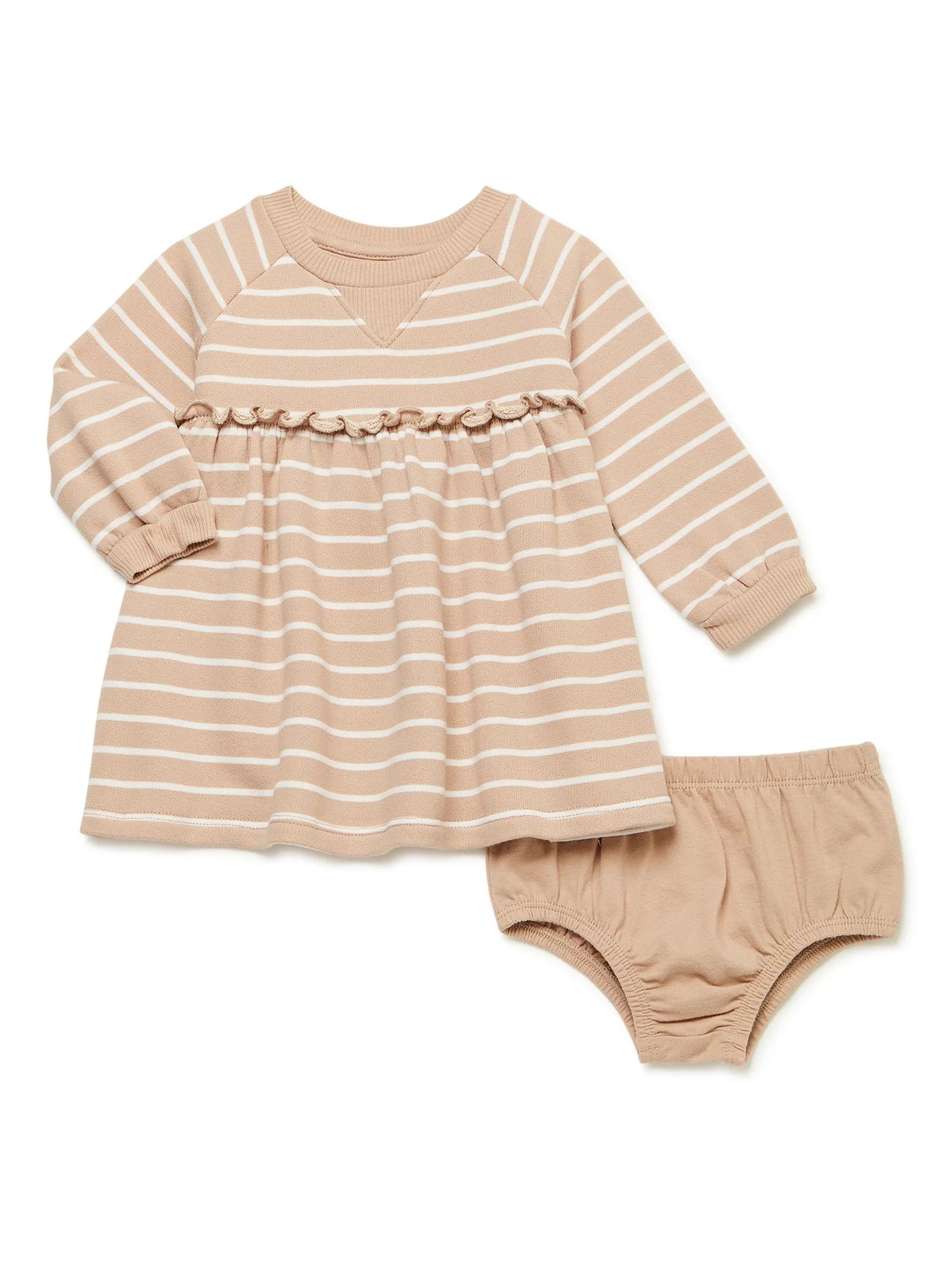 easy-peasy Baby Girl Stripe Dress, Sizes 0/3-24 Months | Walmart (US)