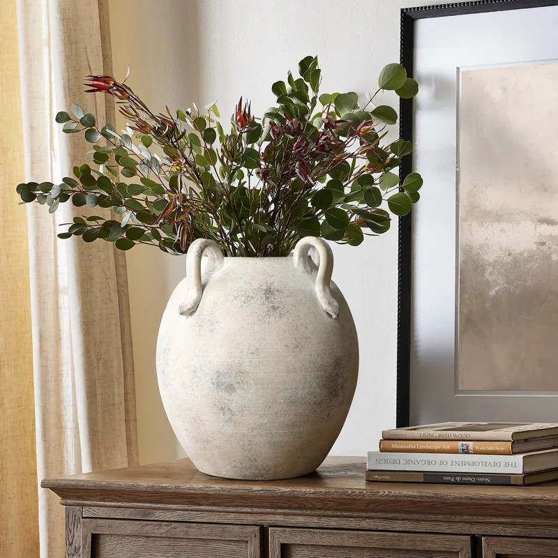 Handcrafted Watertight Terracotta Amphora Vase 11" H | Wayfair North America