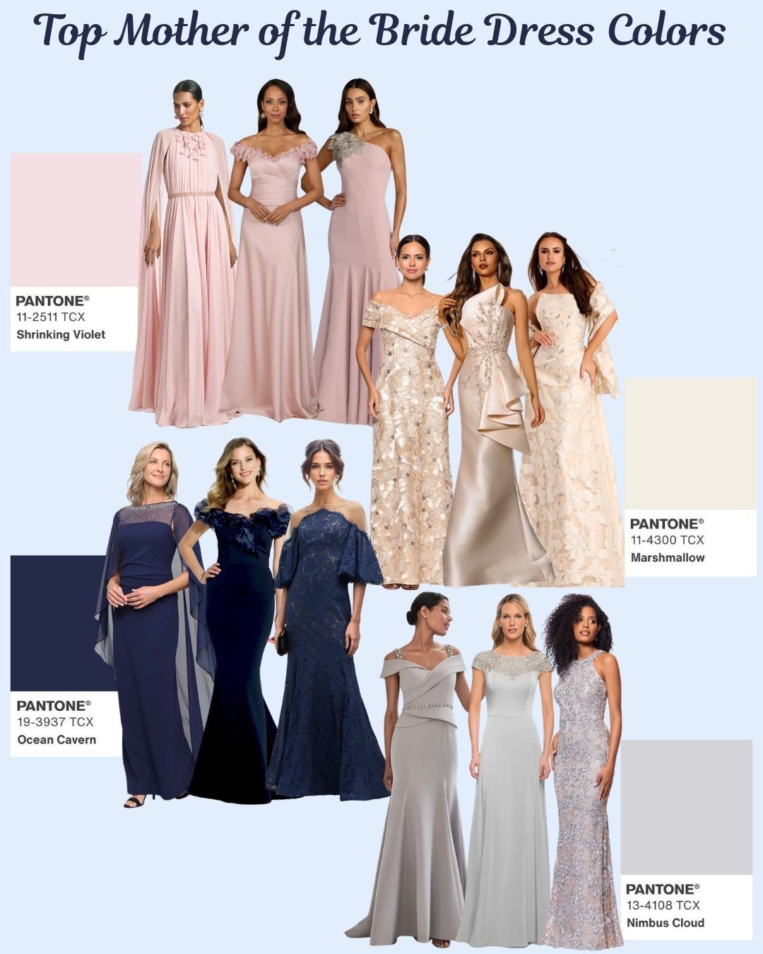 It’s Wedding Wednesday and today we are showing a little love to the Mother of the Bride. 💐
While moms can truly wear any color these days, there are a few shades that remain the most popular — the tried-and-true favorites that always photograph beautifully and work with almost any wedding palette.
From traditional gowns to modern silhouettes, these 4 classic colors are stylish, elegant, and always a safe choice for the big day. Which is your favorite?

@sachinandbabi @laranewyork @macduggal @betsyandadam @teranicouture @jovanifashions
@alexevenings @moncheribridals @reneruizcollection @morileeofficial @lafemmefashion @xscapeevenings

#motherofthebride #mob #motherofthegroom #mog #motherofthebridedresses #motherofthebridedress #motherofthegroomdresses #motherofthegroomdress #gown #gowns #gowninspiration #formalgowns #formalgown #blacktiedress #glamtothemaxgowns 



#LTKWedding