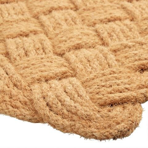 Natural Coir Rope Knot Doormat | World Market