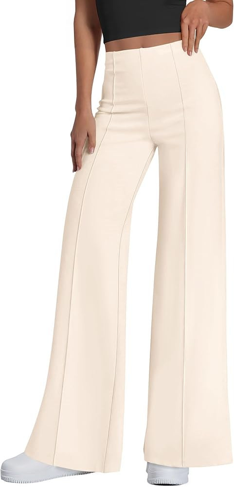 PRETTYGARDEN Women's Wide Leg Palazzo Pants 2026 Dressy Casual Lounge Workout Sweatpants High Wai... | Amazon (US)