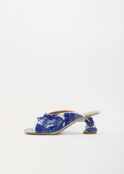 Embellished Open-Toed Heel | La Garconne