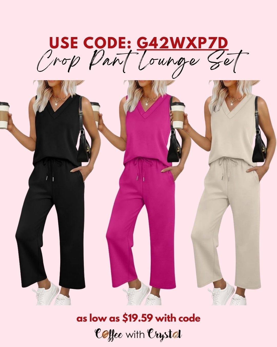 This set is doing everything for me 👏
Comfy enough to lounge, cute enough to run errands, and the price?? 👀

✨ Crop pant lounge set
💸 As low as $19.59 with code
🔑 Use code: G42WXP7D

I love pieces that feel put together without trying—and this one nails it.

#LTKFinds #LTKDeals #LTKUnder30 
#LoungeSet #ComfyChic #EverydayWear 
#AffordableStyle #MomStyle #CasualOutfits 

#LTKMidsize #LTKValentine #LTKootd