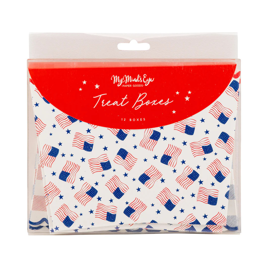 Stars and Stripes Treat Boxes (12 ct) | My Mind's Eye