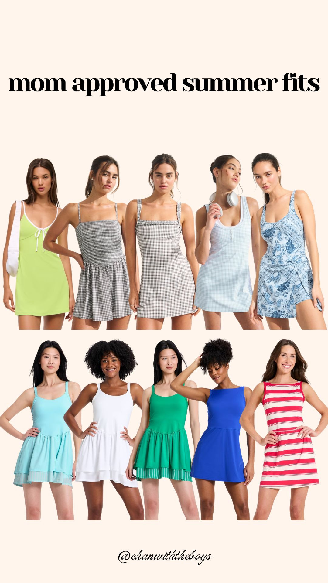 mom approved summer fits! all have shorts underneath!  

 