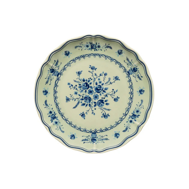 Newport Rose Green Plate - Set of 6 | Cailini Coastal