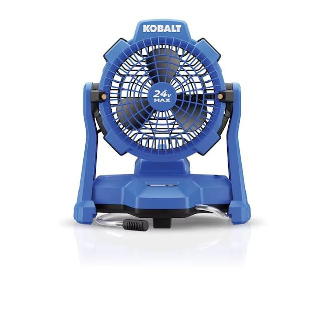 K.balt 7-in 24 -Volt 3 -Speed High Velocity Indoor/Outdoor Blue Misting Jobsite Fan Only Battery and Charger not Included | Amazon (US)