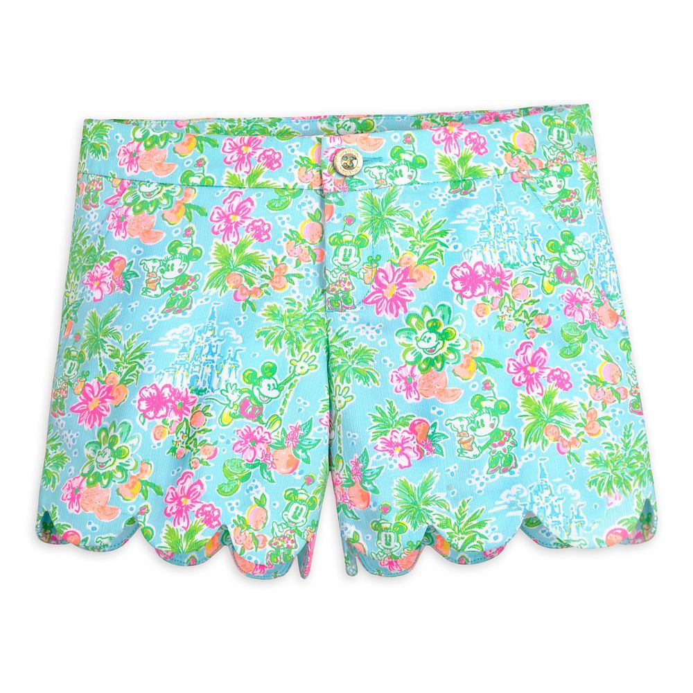 Mickey and Minnie Mouse Buttercup Shorts for Women by Lilly Pulitzer Walt Disney World | shopDisney