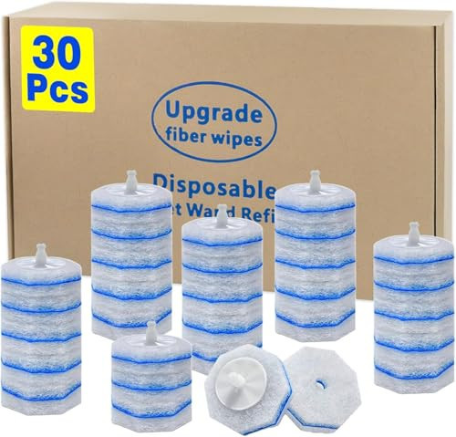 30 Count Toilet Wand Refills for Clorox, Disposable Toilet Wand Refill Compatible with Clorox ToiletWand Clean System, Upgrade Fiber Bowl Cleaner Brush for Closestool Cleaning.（not included brush rod） | Amazon (US)