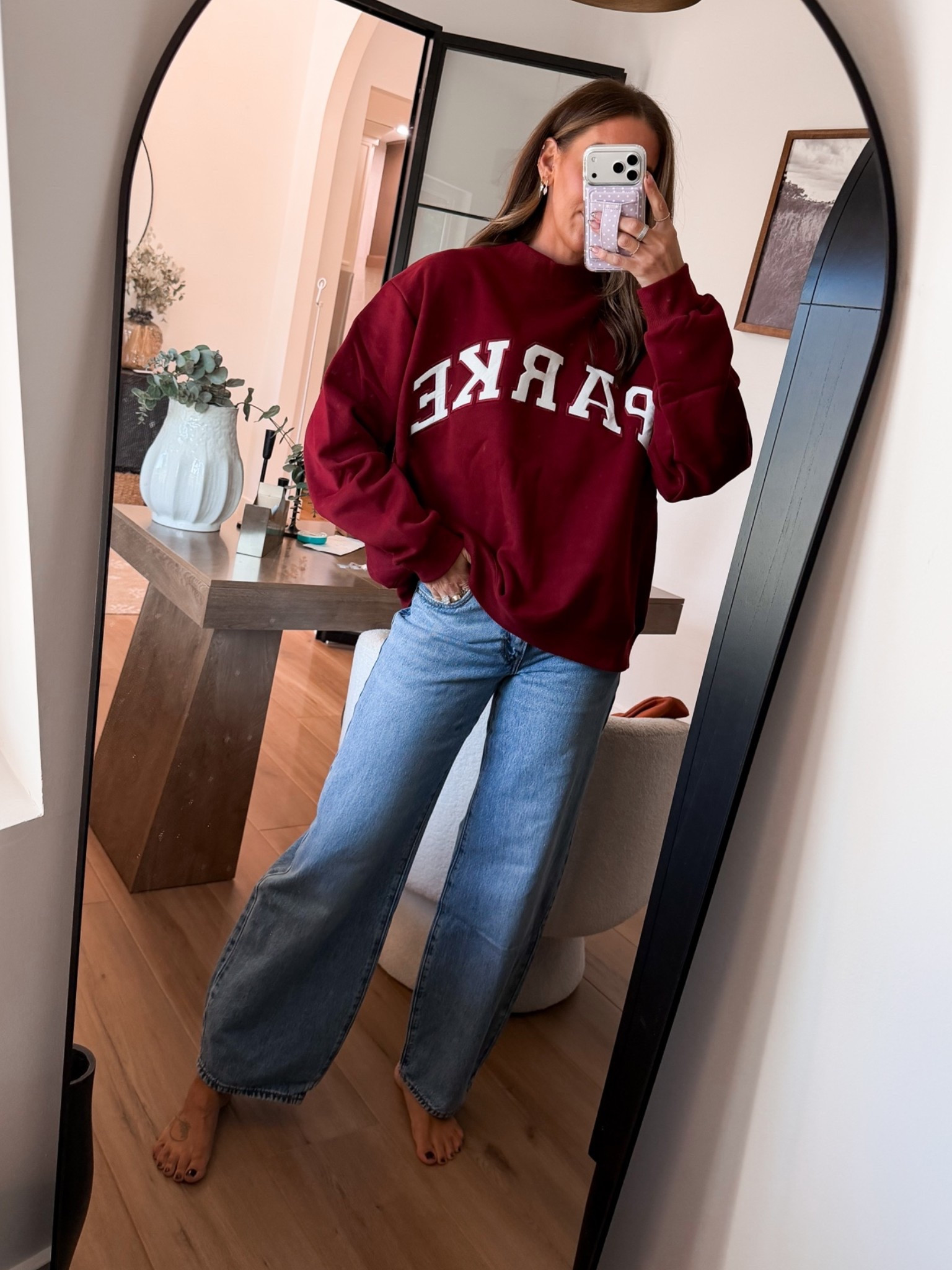 Obsessed with this Parke sweatshirt! I do a L/XL

#LTKootd #LTKTall #LTKSeasonal