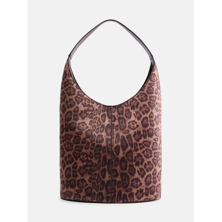 Scenario Women's Bucket Handbag, Leopard Print | Walmart (US)