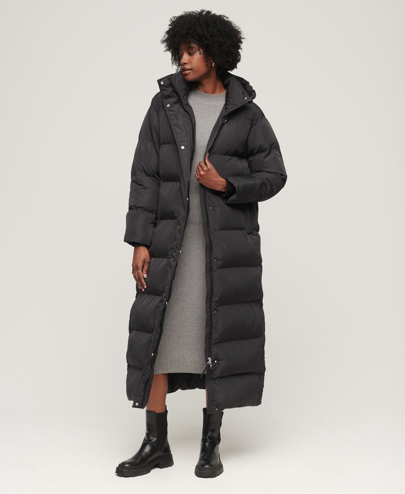 Maxi Hooded Puffer Coat | Superdry (UK)