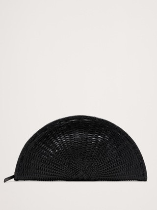 Perla Woven Leather Clutch by Bembien | Banana Republic (US)