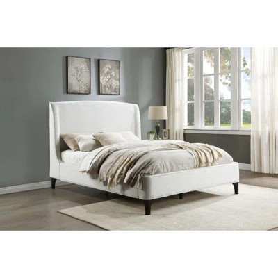 Theodore Upholstered Queen Wingback Bed | Wayfair North America