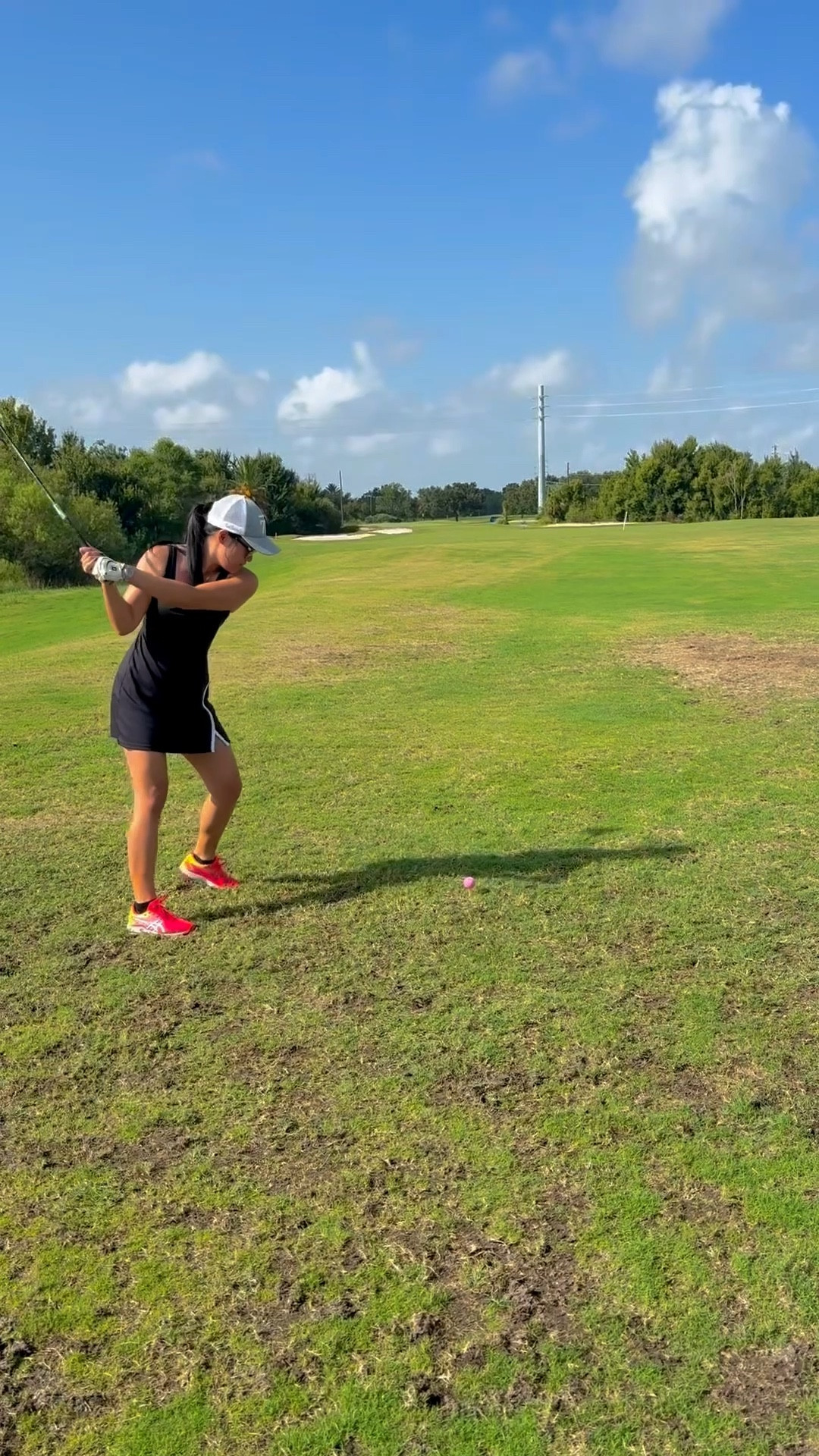 Me celebrating my par! 🥹🩷⛳️

This black one-piece tennis/golf dress is not only flattering but functional! Comes with built-in shorts & a hidden phone pocket (a must!).

Spanked the ball 170 yards, got 4 bogies, 1 par, and a ton of fun playing with my hubby. Celebrating because I’m a noob with no lessons and no practice 😅. 

golf outfit, tennis dress, sporty dress, one piece golf outfit, black athletic dress, cute golf outfit, golf fashion, womens activewear, comfy & cute activewear, athletic one piece, spandex dress with pockets

🎶 Audio: Luxurious x Be Your Girl (Jersey Slowed Mashup) – @7evenxx x @kaytranada

#LTKActive #LTKStyleTip