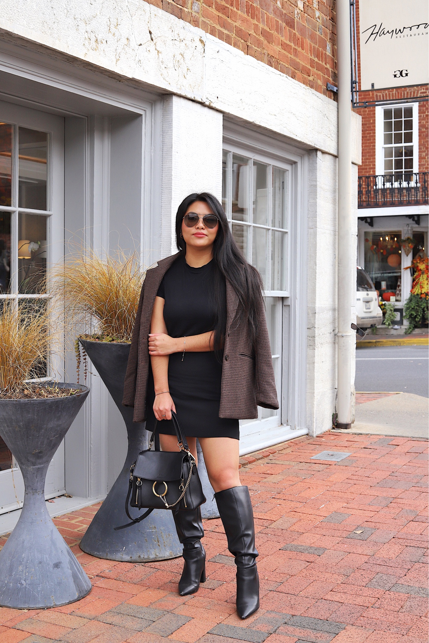 Favorite fall outfit - classic over the knee boots with a black mini skirt and blazer 

#LTKSeasonal #LTKworkwear #LTKunder100