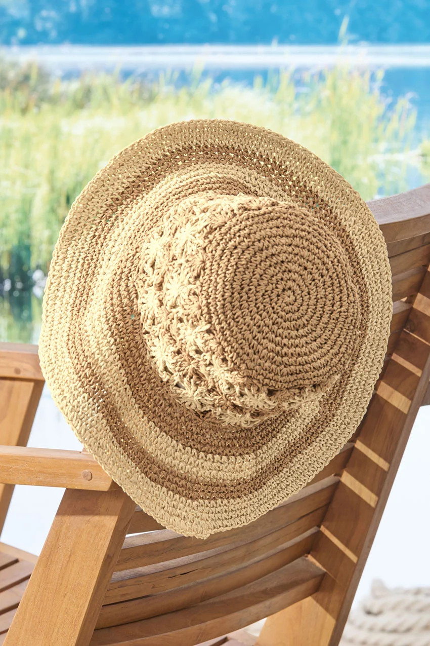 Shades of Sun Raffia Hat | Coldwater Creek
