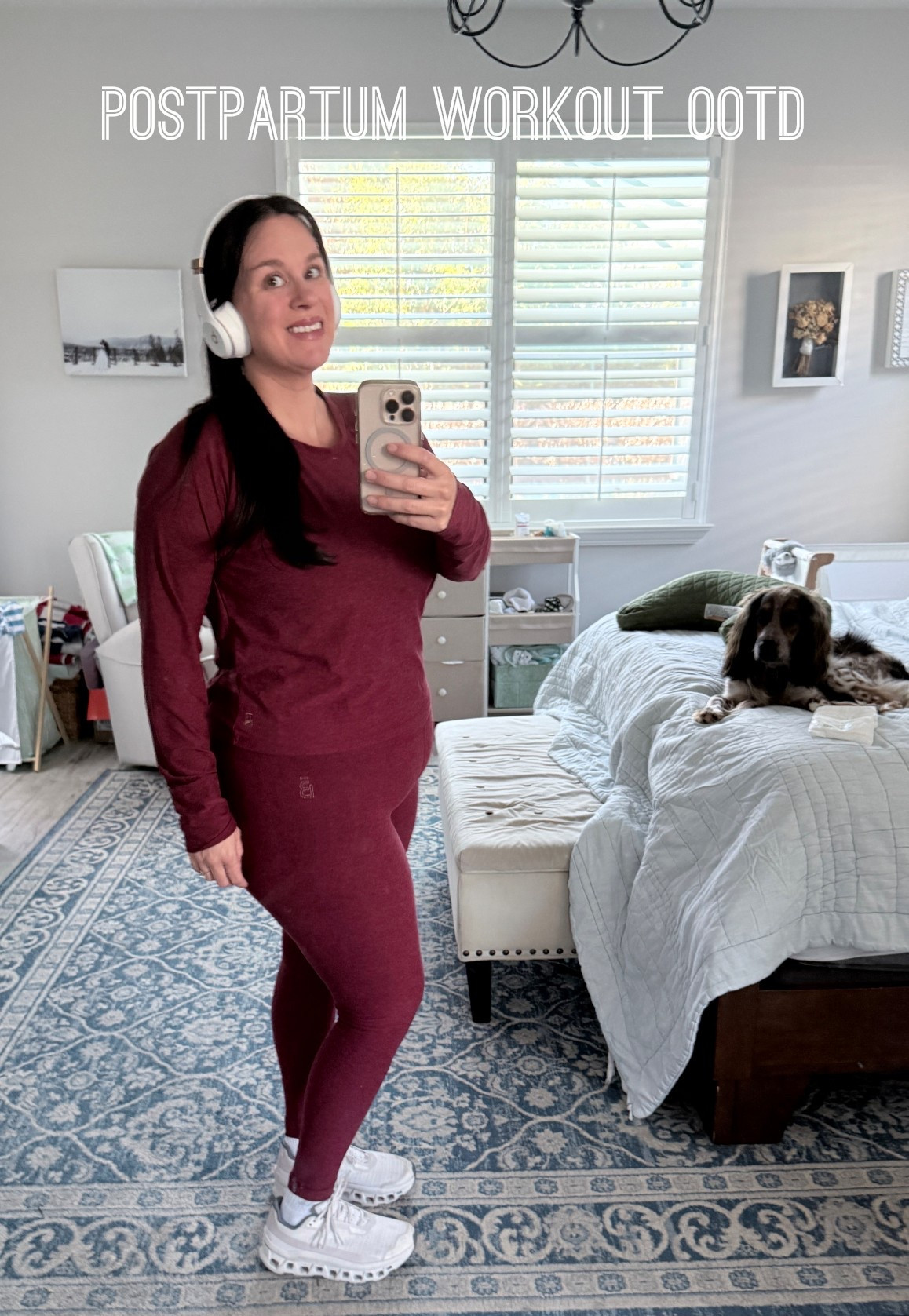Support your postpartum belly and wear something comfy that you can also breastfeed in! I love a matching set from Beyond Yoga I can also wear the rest of the day because I don’t always have time to change. 

#LTKootd #LTKBaby #LTKmomlife