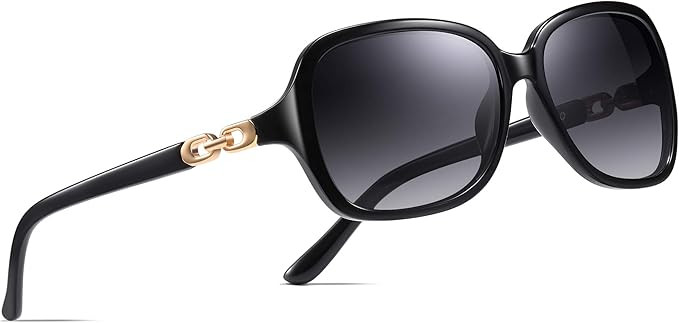 Retro Square Polarized Sunglasses for Women UV400 Protection Driving Outdoor Eyewear | Amazon (US)
