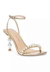 Betsey Johnson Jacy Pearl Heeled Sandals | Belk