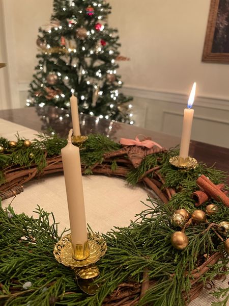 The Advent Wreath originated in Germany in the Lutheran Church. Today, the wreaths are symbols of a tradition hundreds of years old and still practiced today. Each candle represents the 4 Sundays in December before Christmas Day.  

Every Sunday, a candle is lit as families reflect and countdown the weeks until the Christkind comes on Christmas Eve (Heilige Abend - or Holy Night).  The wreaths are sold at the famous Christmas Markets by local crafters or you can make them yourself at home. 

Since I’m nowhere close to Germany, I always make my own!  Here’s a little tutorial at how easy it is to make and decorate your own! 

#adventwreath #adventcalender #germanchristmas #christmasdecor #traditionalchristmastraditions #christmas2024 #christmastablescape

#LTKSeasonal #LTKHoliday #LTKhome
