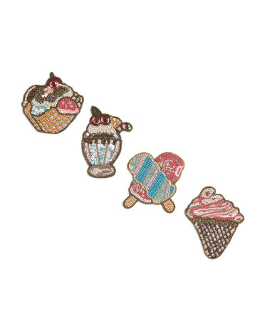 4pk Sweets Beaded Coasters | TJ Maxx