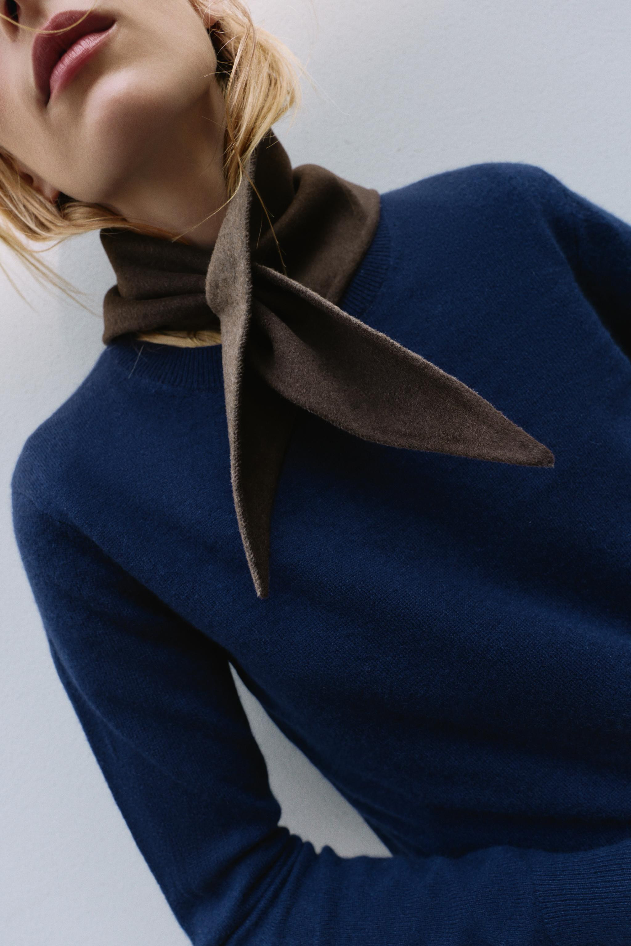 WOOL TRIANGULAR BANDANA | Zara US